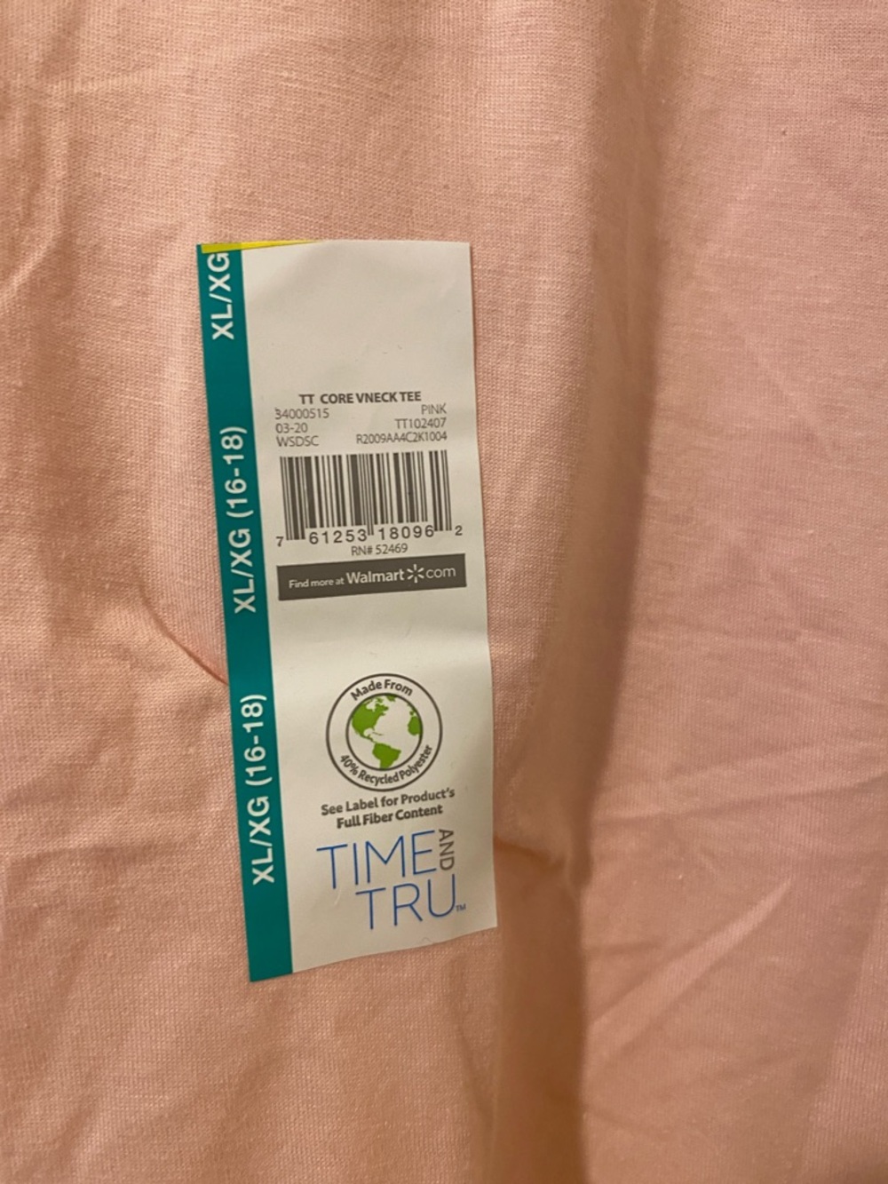 Bundle of (2) size XL(16-18)  Time&Tru Tshirt New With Tags - Picture 3 of 6